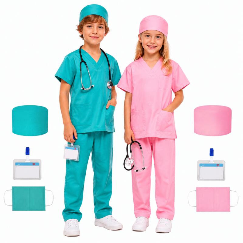 Stethoscope - Kids Doctor Scrubs Costume Set for