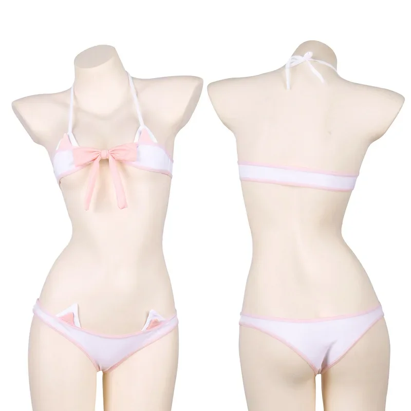 Lolita Anime Pink Bow Mini Bik - Bandage review and price