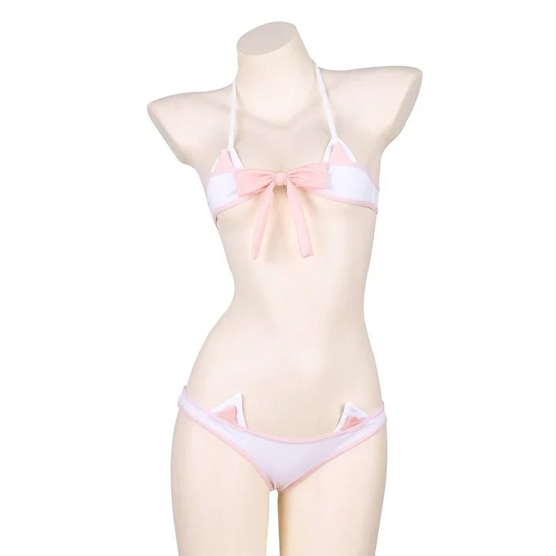 Lolita Anime Pink Bow Mini Bik - Bandage review and price