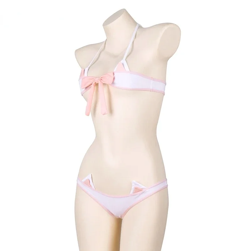 Lolita Anime Pink Bow Mini Bik - Bandage review and price