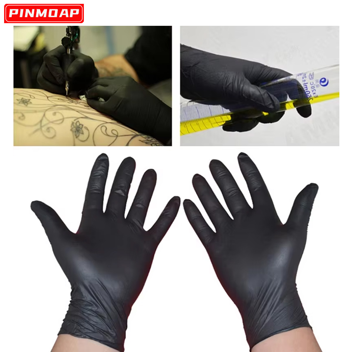 10/50 Pcs Disposable Black Nit - Medical Gloves review and price