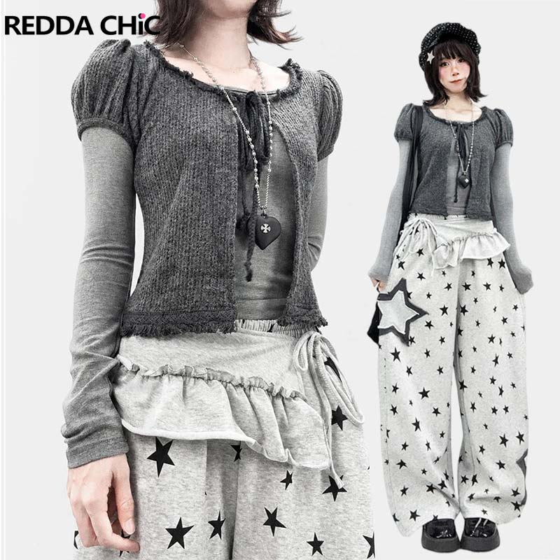 REDDACHiC Puff Sleeve Cardigan - Bandage review and price
