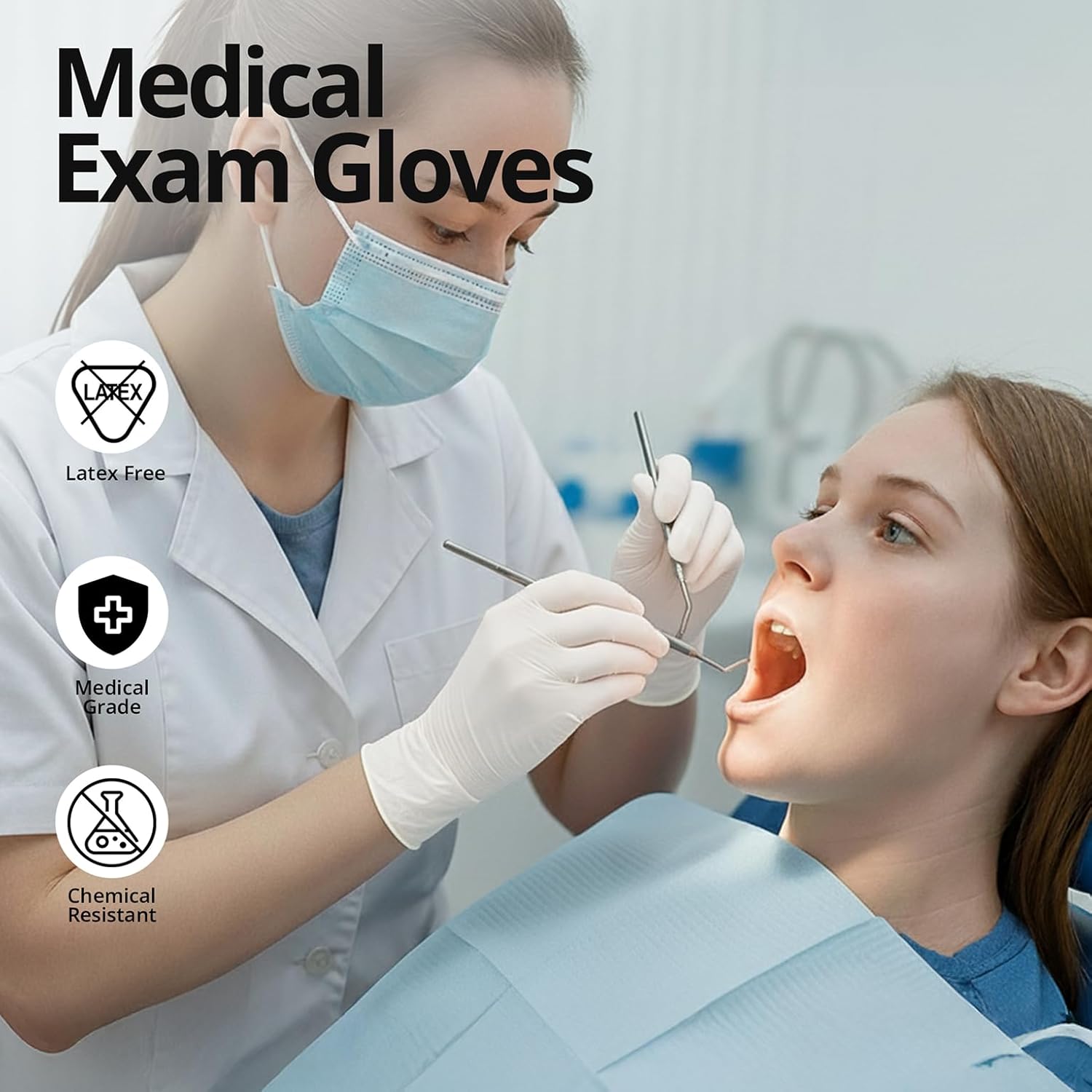 Heavy Duty White Nitrile Glove - Medical Gloves review and price