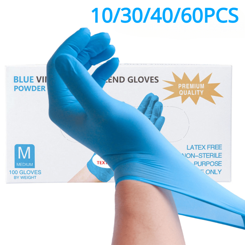 10/30/40/60PCS Disposable Blue - Medical Gloves review and price
