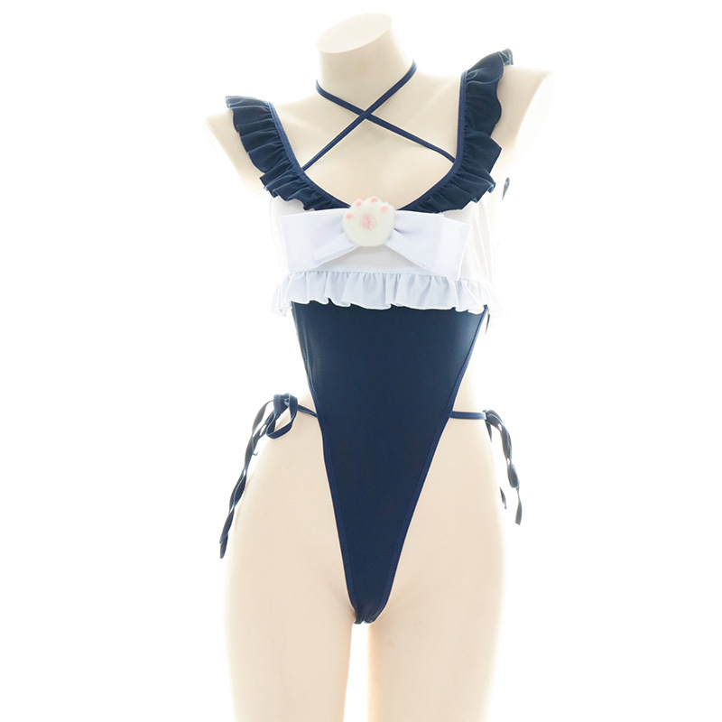 Cute Ruffled Edge One Piece Sw - Bandage review and price