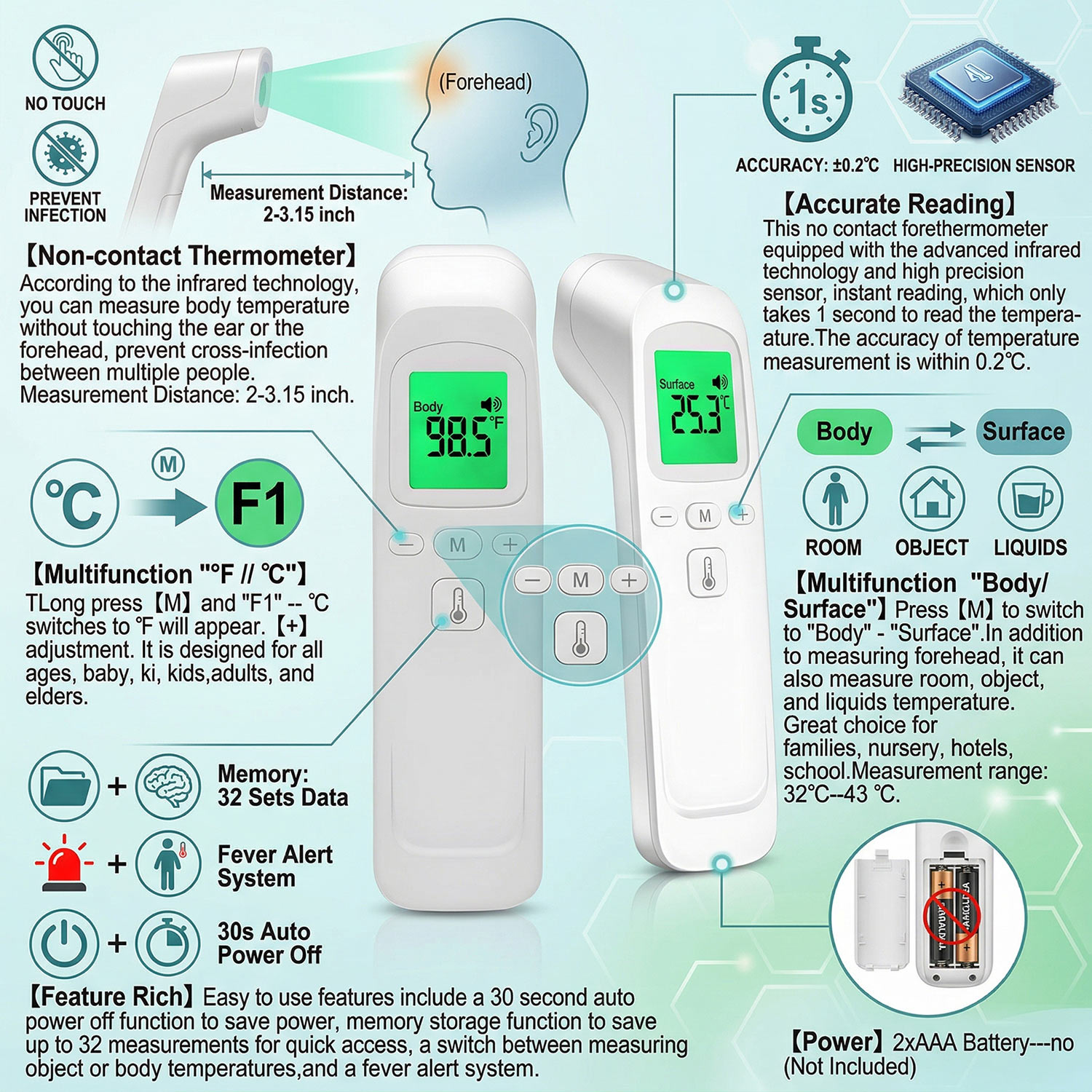 Digital Forehead Thermometer E - Pulse Oximeter review and price
