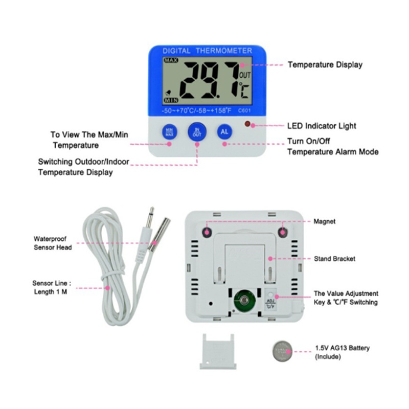 LCD Display Digital Fridge The - Thermometer Digital review and price