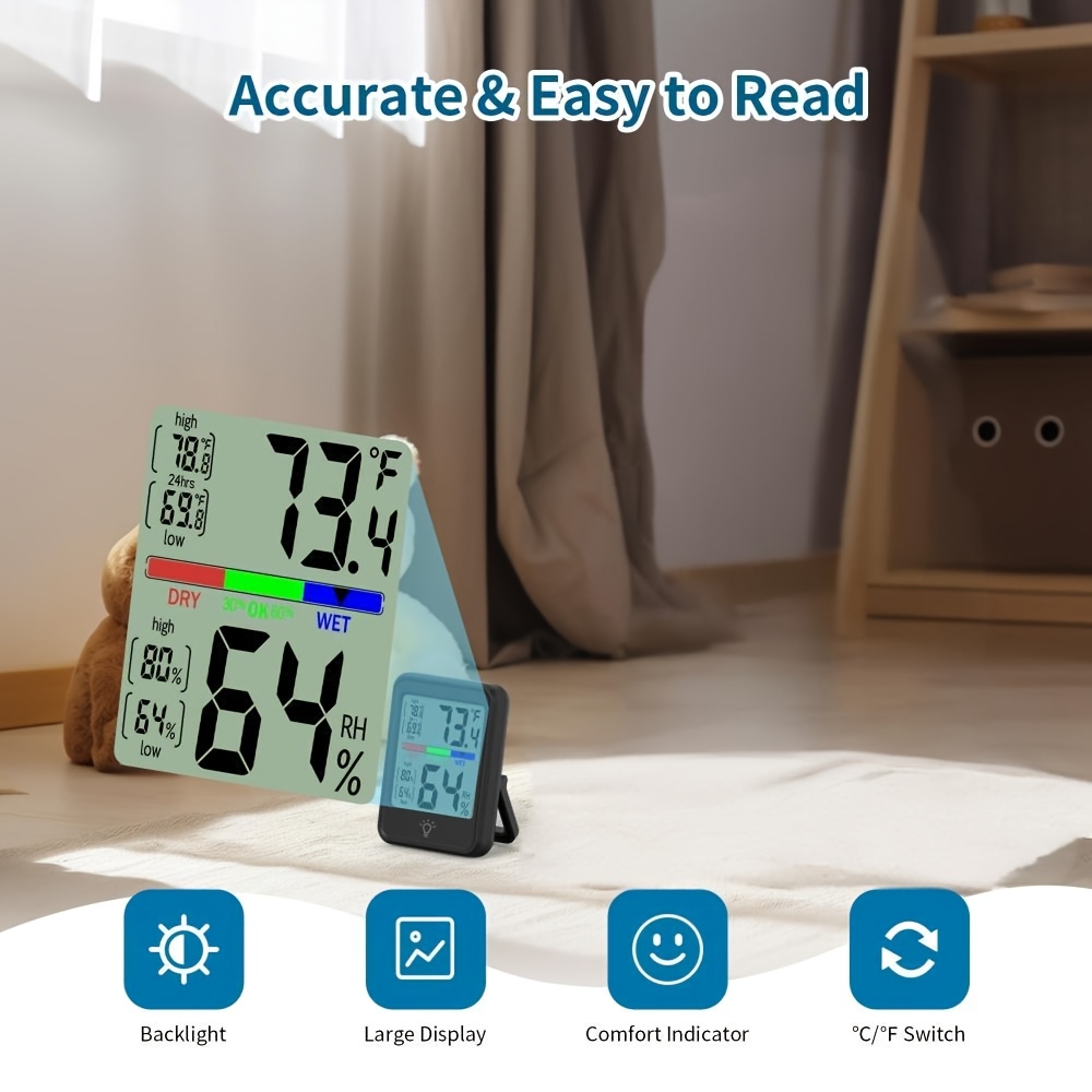 1pc Digital Thermometer Hygrom - Thermometer Digital review and price