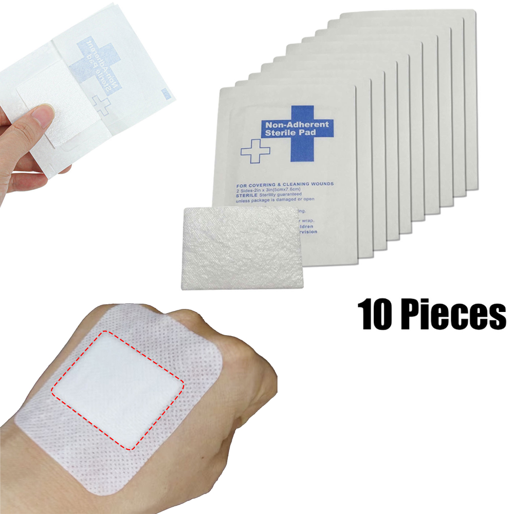 10Pieces 5*7.5cm 100% Cotton W - Medical Tape review and price