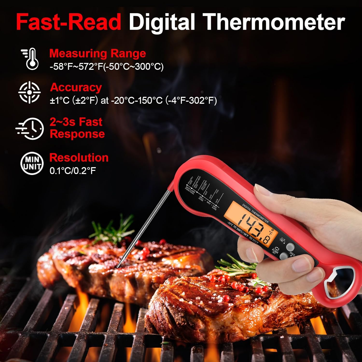 Long Cable Professional Meat T - Thermometer Digital review and price